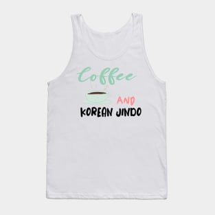 COFFEE AND KOREAN JINDO Dog Lover Puppies Tank Top